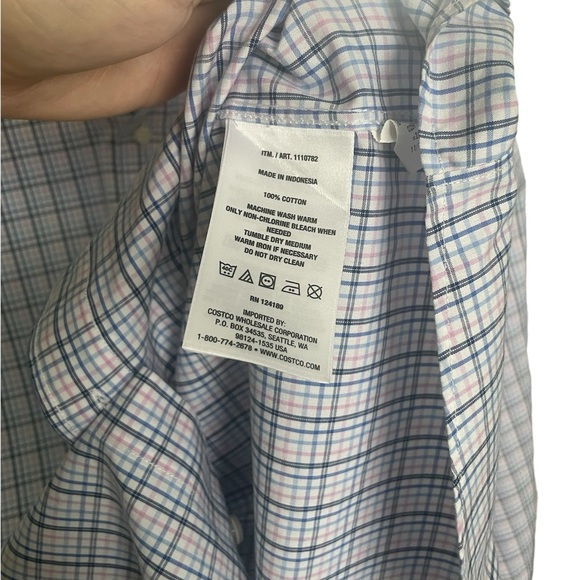 Kirkland Signature Men’s Button Down Dress Shirt Medium - Picture 4 of 4